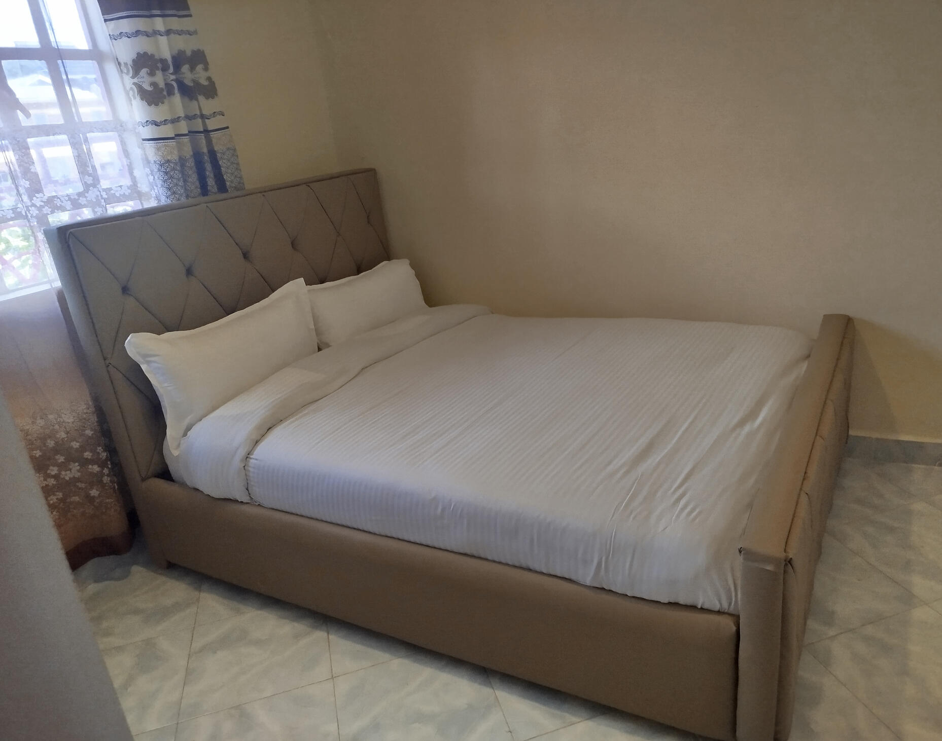 comfortable bed